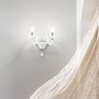 Dekorativní - FAN I-SOFFIO/APP Nástěnné svítidlo SOFFIO bílá/chrom, 2xE14, 47x30x36 cm - FANEUROPE - foto 2