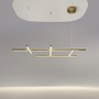 Dekorativní - M MOD278PL-L86G3K Závěsné svítidlo Radiance 3000K 80W 3150lm zlatá hliník teplá bílá - MAYTONI - foto 2