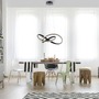 Dekorativní - PN 8476-18 BRILLA LED závěsné svítidlo černá, zakřivené, stmívatelné, křišťálové sklo SimplyDim 3000K - PAUL NEUHAUS - foto 2