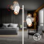 Stojací lampy - BRI 1758024 Era stojanová lampa - vypínač, nastavitelná, GU10 patice, 2-ramenná, světlešedá/kávová - BRILONER - foto 2