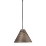 Kónická - NV 9125062 Závěsné svítidlo WERA dřevo barvy tmavý ořech tmavě hnědý textilní kabel dřevěná rozeta E27 1x12W 230V IP20 bez žárovky - NOVA LUCE - foto 2
