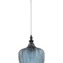 Koule - NV 9191243 Závěsné svítidlo LONI matný černý kov tmavě modré sklo E27 1x12W 230V IP20 bez žárovky - NOVA LUCE - foto 2