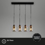 Podélná - BRI 4486045 Závěsné svítidlo, 120 cm, 4x E27, max. 10W, kouřová - BRILONER - foto 2