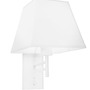 Dekorativní - NV 8126161 Nástěnné svítidlo LOGAN bílý hliník bílé stínidlo E27 1x12W vypínač na těle - NOVA LUCE - foto 2