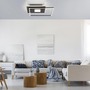 Hranatá - LD 15045-18 DOMINO LED stropní svítidlo hranaté Switchmo černá 3 krokové stmívání moderní krokově stmívatelné 3000K - LEUCHTEN DIREKT / JUST LIGHT - foto 2