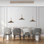 Vícečetná - PN 2193-97 LED závěsné svítidlo PURE Moon 3 ramenné nastavitelná výška stmívatelné 2700K bronz / tmavý amber - PAUL NEUHAUS - foto 2