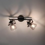 Bodová - LD 15282-18 TINULA LED 2 ramenné stropní svítidlo černá barva otočné v jednoduchém designu - LEUCHTEN DIREKT / JUST LIGHT - foto 2