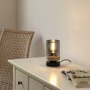 Stolní lampy dekorační - LD 11310-18 PASQUAL Stolní lampa, kouřové sklo, dřevo, E27 - LEUCHTEN DIREKT / JUST LIGHT - foto 2