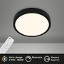 Kruhová - BRILO 3701-015 CCT LED přisazené svítidlo pr. 28 cm, 18 W, 2000 lm, černá - BRILO - foto 2