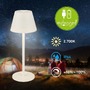 Stolní lampy dekorační - BRILO 7653016 Kiki Nano stolní lampička - 1,5W, 130lm, nabíjecí, LED, stmívatelné, teplá bílá, bílá - BRILO - foto 2