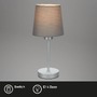 Stolní lampy dekorační - BRILO 7024-014 Stolní lampa, 31,4 cm, max. 25 W, šedá-stříbrná - BRILO - foto 2