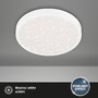 Kruhová - BRILO 3071-016 LED stropní svítidlo hvězdné nebe, pr. 38 cm, 24 W, 3000 lm, bílé - BRILO - foto 2