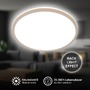 Kruhová - BRILO 3046011 Lana stropní svítidlo pr.28 cm - 15W, 1500lm, LED, přímé a nepřímé osvětlení, neutrální bílá, béžová - BRILO - foto 2