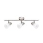 Bodová - NV 667003 Bodové svítidlo PUBLICO opálové sklo nikl satén kov E14 3x5W IP20 bez žárovky - NOVA LUCE - foto 2