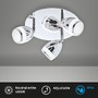 Koupelnová - BRI 2995-038R LED bodové svítidlo pr. 22 cm 3x4W 350lm chrom - BRILONER - foto 2