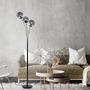 Stojací lampy - LD 14603-18 BIG WIDOW LED stojací svítidlo 3 ramenné, černá, dekorativní design, hra světla, prohnuté - LEUCHTEN DIREKT / JUST LIGHT - foto 2