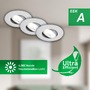 Kruhová - BRILO 7989034 3ks sada LED vestavné bodové svítidlo EEK A  2W, 230V, nastavitelné, ultraploché, 90mm, matný chrom - BRILO - foto 2