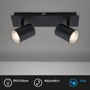 Koupelnová - BRI 2731025 LED bodové svítidlo 29 cm 2xGU10 max. 5W černá (starý kód: BRI 2731-025) - BRILONER - foto 2