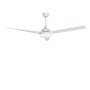 Ventilátory - NV 9953198 Stropní ventilátor se světlem FLOW matná bílá ocel a sklo bílá 5ti rychlostní dálkové ovládání 37W LED 3000K - NOVA LUCE - foto 2
