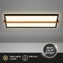 Hranatá - BRI 3846015 Remsa LED stropní svítidlo, dekor dřeva, přímé a nepřímé osvětlení, 60,5 cm, černá/dřevo - BRILONER - foto 2