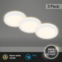 Kruhová - BRI 7055-036 LED vestavná svítidla, pr.8,4 cm, 3x LED, 3 W, 350 lm, bílé - BRILONER - foto 2