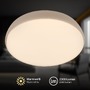 Kruhová - BRILO 3876011 Nikan stropní svítidlo pr.28,5 cm - 22W, 2300lm, LED, stmívatelné, CCT, dálkový ovladač, béžové - BRILO - foto 2