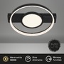 Kruhová - BRI 3026-015 LED stropní svítidlo 43,5 cm 33W 3100lm černá - BRILONER - foto 2