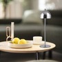 Stolní lampy dekorační - LD 19244-17 Kolekce Schöner Wohnen LED bateriové stolní svítidlo BELLIS, chrom, nabíjecí přes USB, 3000K - JUST LIGHT - foto 2