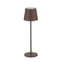 Na baterie - NV 9223403 Venkovní stolní lampa SEINA hnědý hliník a akryl LED 2W 2700K 5V DC IP54 vypínač na těle nabíjecí s PG základnou nebo USB C kabelem - NOVA LUCE - foto 2