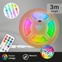 Dekorační - BRILO 2322480 COB LED pásek 3m, dálkový ovladač, RGB IC dynamické barvy, bílý - BRILO - foto 2