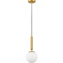Koule - NV 9080124 Závěsné svítidlo MONET mosazné železo a sklo E27 D15 H150 - NOVA LUCE - foto 2