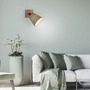 Bodová - LD 11581-79 GREEN MICH LED nástěnné svítidlo přírodní dřevo 1 ramenné látkové stínidlo nastavitelné a otočné - LEUCHTEN DIREKT / JUST LIGHT - foto 2