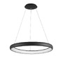 Kruhová - NV 8105602 D Závěsné svítidlo ALBI černý hliník a akryl LED 50W 230V 3000K IP20 stmívatelné - NOVA LUCE - foto 2