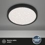 Kruhová - BRILO 3071-015 LED stropní svítidlo hvězdné nebe, pr. 38 cm, 24 W, 3000 lm, černá - BRILO - foto 2