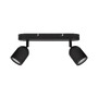 Bodová - NV 9555815 Bodové svítidlo ORSON černý kov GU10 2x10W 230V IP44 bez žárovky - NOVA LUCE - foto 2