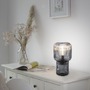 Stolní lampy dekorační - PN 4091-25 MASHI LED stolní lampa kouřová barva, sklo, šedá, pr.15cm, vypínač - PAUL NEUHAUS - foto 2