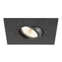 Hranatá - LA 1007635 NEW TRIA® 75 XL kroužek pro vestavbu do stropu, D: 11 Š: 11 H: 2,6 cm, černá - BIG WHITE (SLV) - foto 2