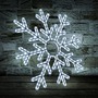 Venkovní profi motivy - DLED EFD08 DecoLED LED světelný motiv - vločka, ledově bílá, pr. 85 cm - foto 2