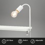 Stolní lampy s klipem - BRI 2600-016 Svítidlo se svorkou pr. 1x E27 10W bílé - BRILONER - foto 2