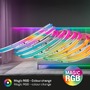 Dekorační - BRILO 2322480 COB LED pásek 3m, dálkový ovladač, RGB IC dynamické barvy, bílý - BRILO - foto 2