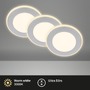 Kruhová - BRILO 7988034 Gima 3ks sada LED vestavné bodové svítidlo, 3 krokové ovládání, matný chrom - BRILO - foto 2