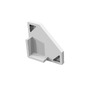 Krytky pro Al profily - LA 1004894 GRAZIA 10 EDGE koncová krytka bílá - BIG WHITE (SLV) - foto 2
