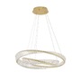Kruhová - NV 9333063 Závěsné svítidlo AURELIA zlatý kov a křišťál LED 70W 230V 3500K IP20 stmívatelné - NOVA LUCE - foto 2
