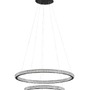 Kruhová - NV 9748159 AKCE - Závěsné svítidlo GINEVRA černý hliník a akryl LED 54W 230V 3000K IP20 stmívatelné - NOVA LUCE - foto 2