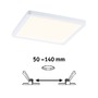 Koupelnová - P 93040 LED vestavné svítidlo Areo VariFit IP44 hranaté 175x175mm 13W 3.000K bílá - PAULMANN - foto 2