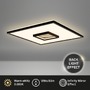 Hranatá - BRI 3848015 Toro LED stropní svítidlo, tunelový efekt, přímé a nepřímé osvětlení, černé, 42x42cm - BRILONER - foto 2