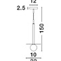 Subtilní - NV 9043306 Závěsné svítidlo PIELO černý kov opálové sklo G9W 1x5W 230V IP20 bez žárovky - NOVA LUCE - foto 2