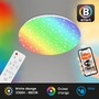 Kruhová - BRILO 3067-016 Hvězdné nebe CCT RGB LED stropní svítidlo, pr. 33 cm, 21 W, 2200 lm, bílé - BRILO - foto 2