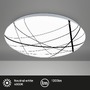 Kruhová - BRILO 3898016 LED stropní svítidlo, pr. 28 cm, 12W, 1300lm, bílé - BRILO - foto 2