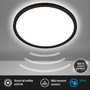 Kruhová - BRILO 7525415 Move LED stropní svítidlo IP44, přímé a nepřímé osvětlení, pohybové čidlo, černá - BRILO - foto 2